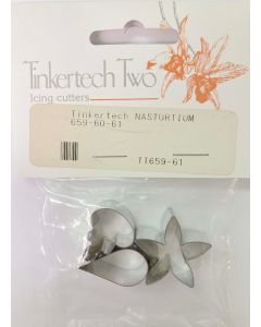 Tinkertech Two Nasturtium Metal Cutters 2.5cm