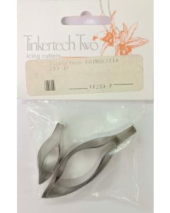 Tinkertech Two Poinsettia Metal Cutters 7cm